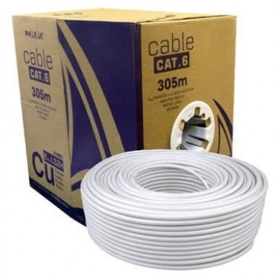 Bobina de 305 metros de cable de red UTP categoria 6 en Huesoi